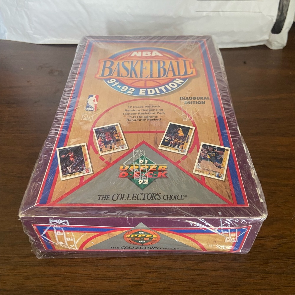 Unopened 91-92 Upper Deck Basketball Case. 36 unopened packs